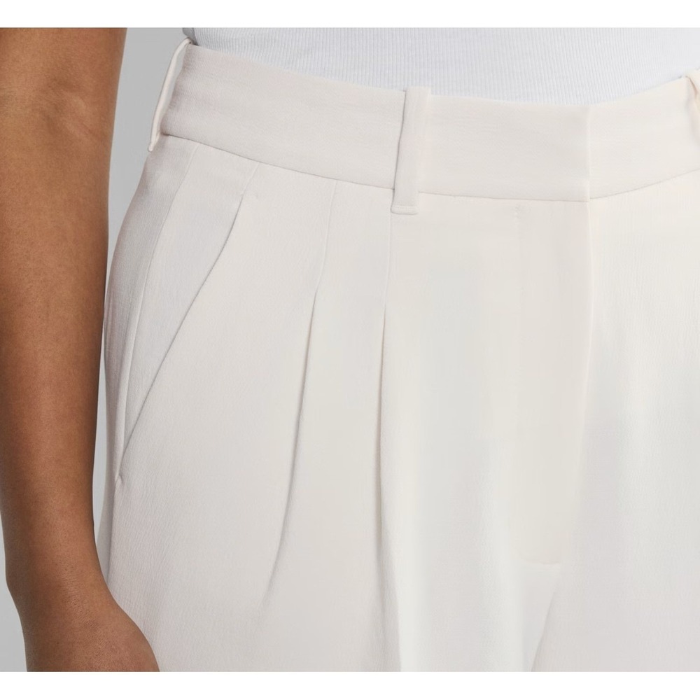 Aritzia Wilfred The Effortless Pant Curve-Fit Crepette Light Birch Size 0 - Picture 7 of 9